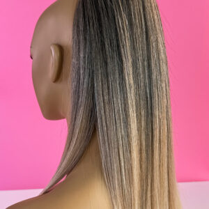 Doczepiany Kucyk - Kitka Ciemny Blond Ombre 50cm