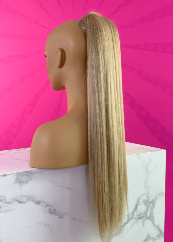 Doczepiany Kucyk - Kitka Piaskowy Blond 70cm