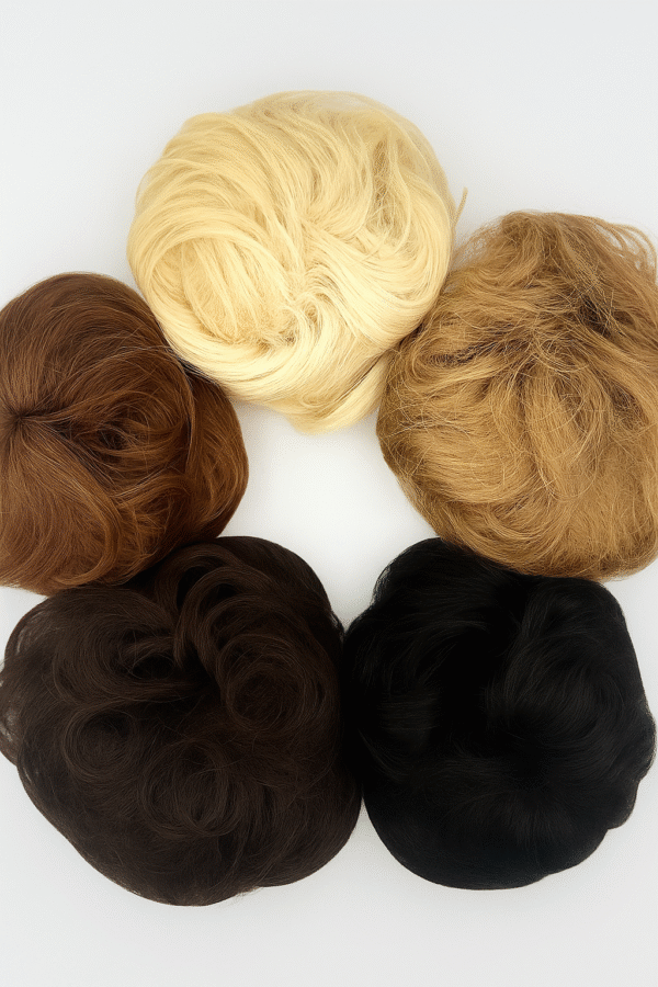 Kok z Włosów Naturalnych na Ściągaczu – Remy Hair