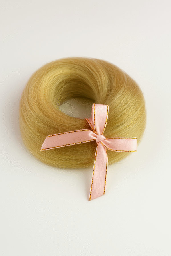Kok z Włosów Naturalnych na Gumce – Remy Hair