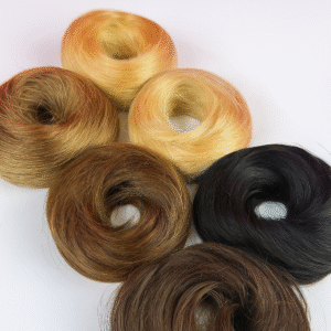 Kok z Włosów Naturalnych na Gumce – Remy Hair