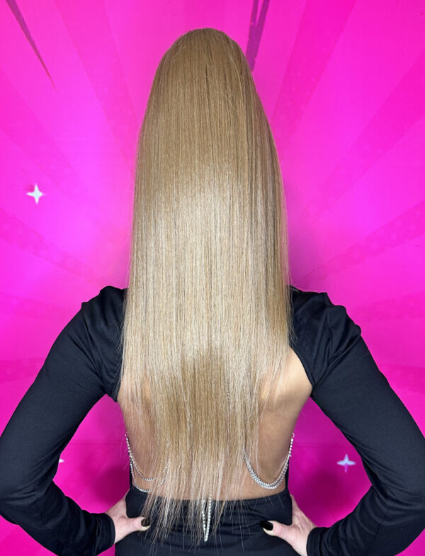 Doczepiany Kucyk Miodowy Blond 70cm - obrazek 2