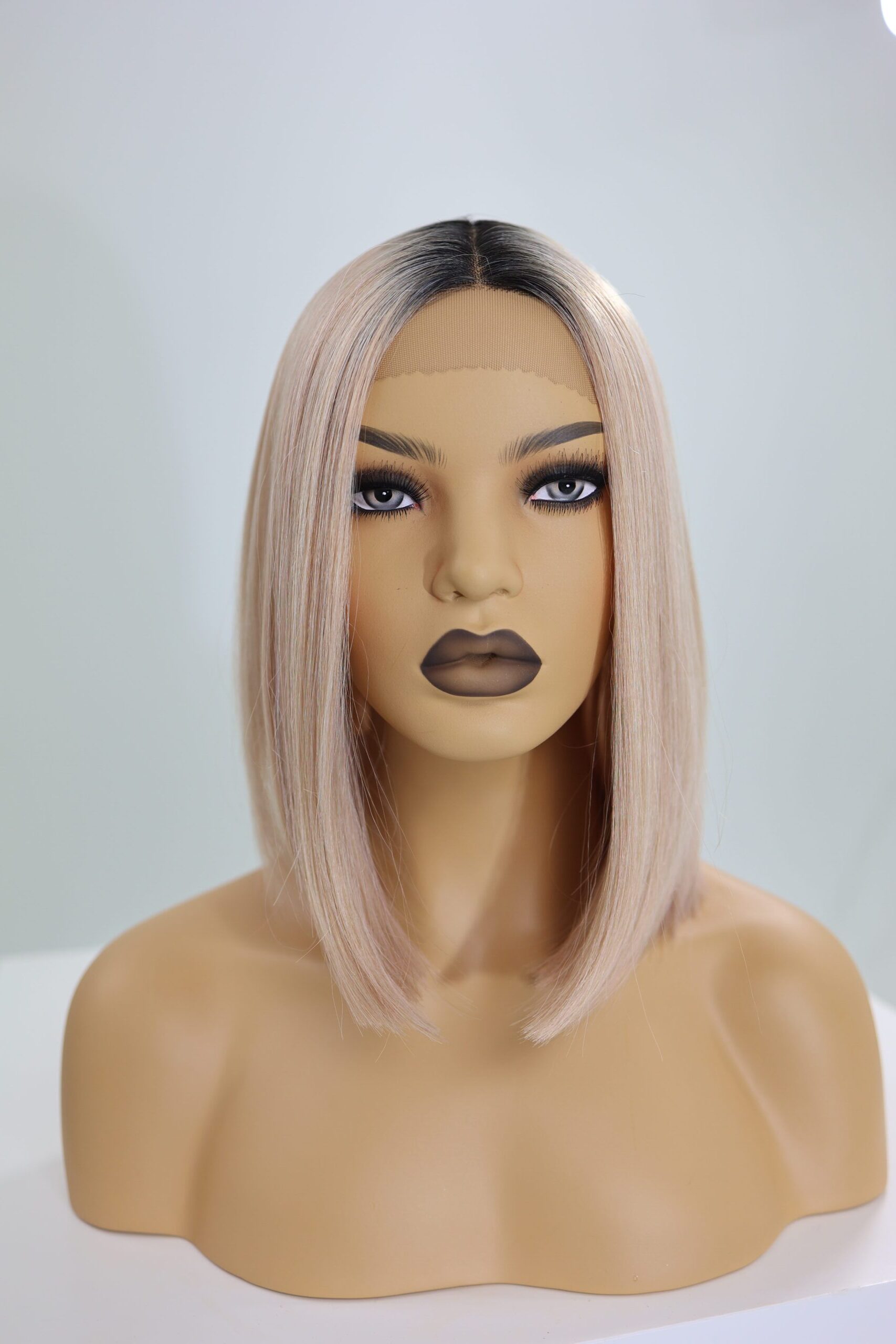 Peruka Lace Front Jasny Pudrowy Różowy Blond - LOLITA - obrazek 4