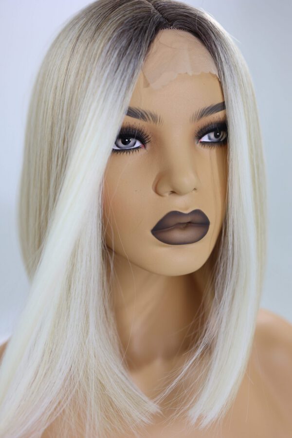 Peruka Blond z Odrostem i Jaśniejszym Frontem - BELLA - obrazek 3