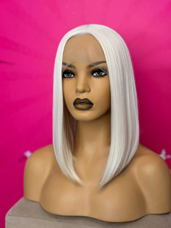 peruka blond bob lacefront