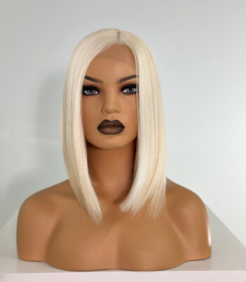 Peruka Bardzo Jasny Blond Bob|||
