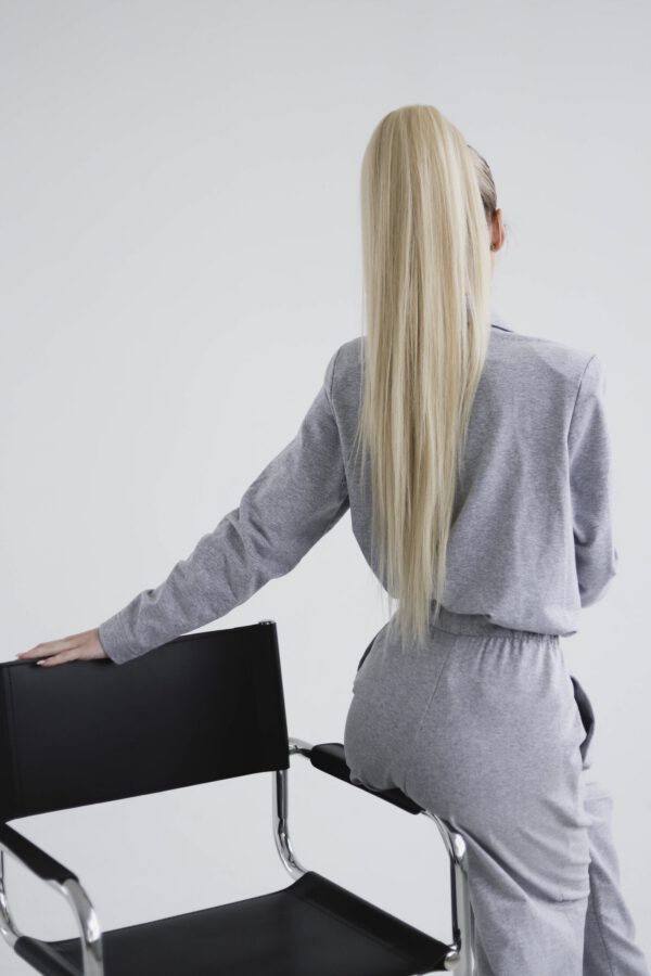 Doczepiany Kucyk Jasny Blond - 70cm - obrazek 7
