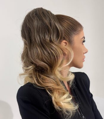 kitka fale ciemny blond ombre