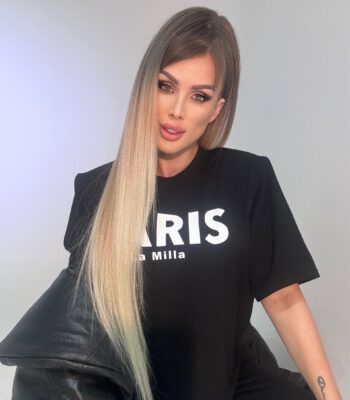 Doczepiany Kucyk - Kitka Ciemny Blond Ombre