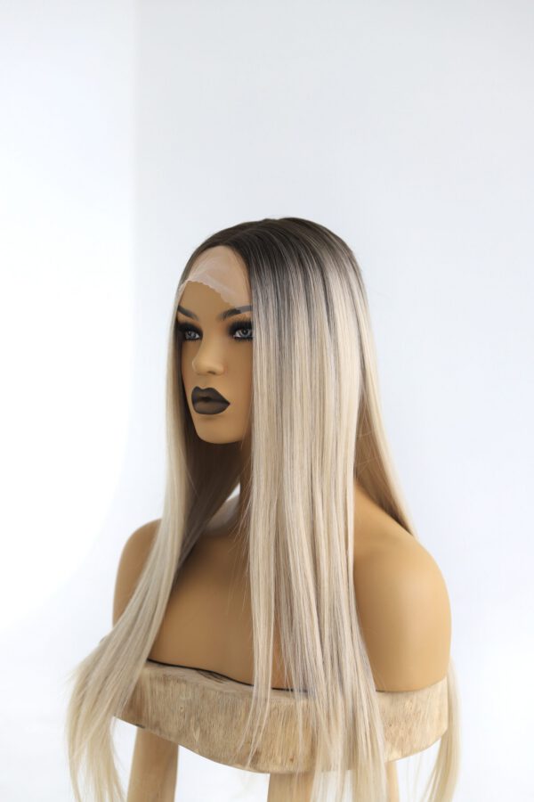 Peruka Lace Front Blond z Odrostem - Laura - obrazek 4
