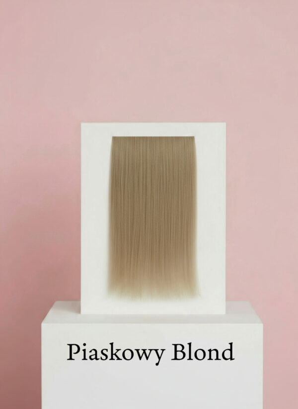 Doczepiany Kucyk Piaskowy Blond - Małe Fale - 50cm - obrazek 6