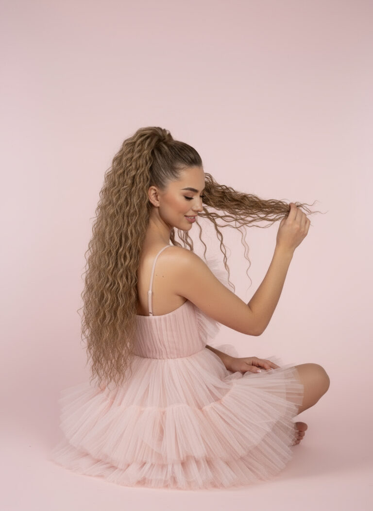 jak zakładać kucyki doczepiane