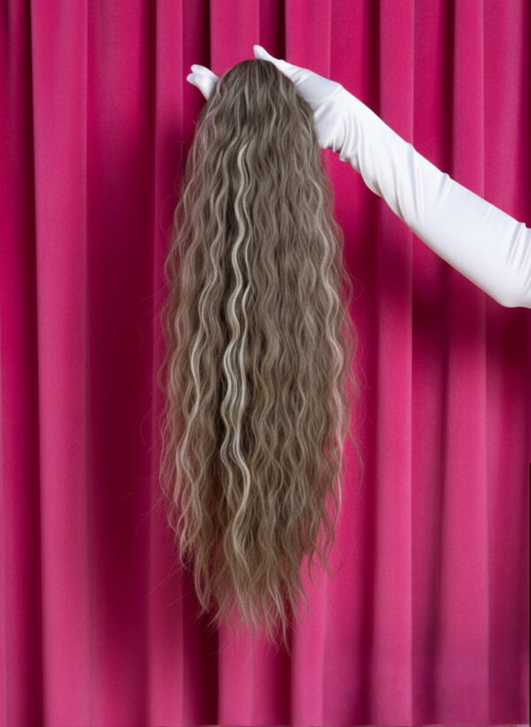kitka falowana ciemny blond