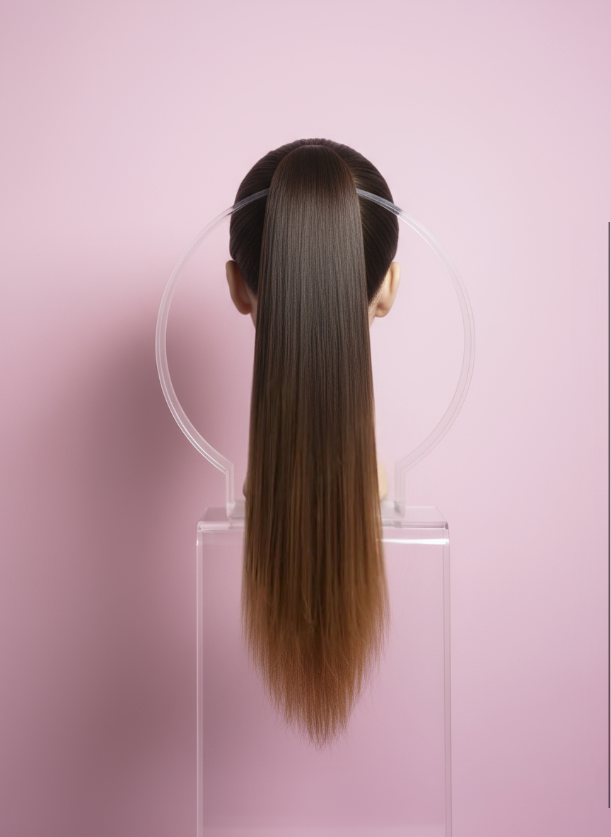 Doczepiany kucyk Jasny Brąz