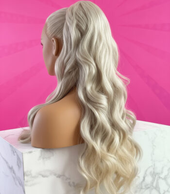 kitka lużne fale jasny chłodny blond