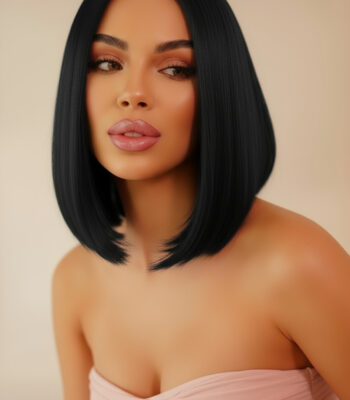 Czarna Peruka Bob Lace Front