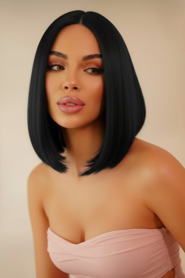 Czarna Peruka Bob Lace Front