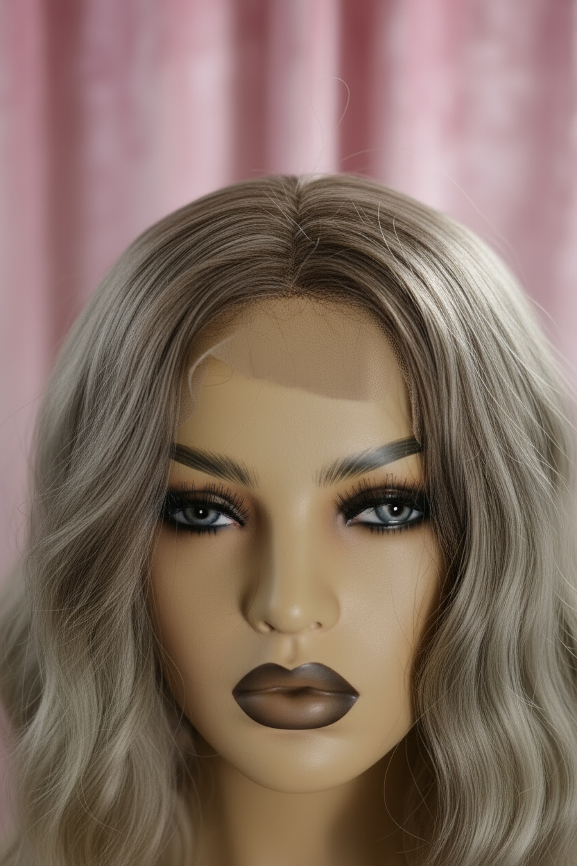 Peruka Falowany Bob Średni Blond