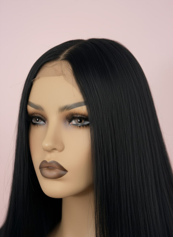 czarna peruka lacefront
