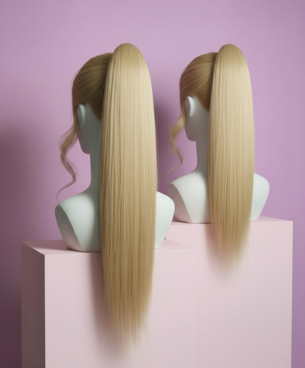 doczepiany kucyk blond