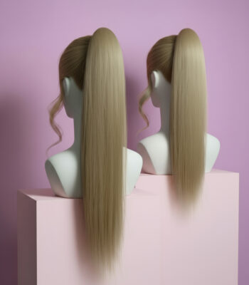 doczepiany kucyk piaskowy blond