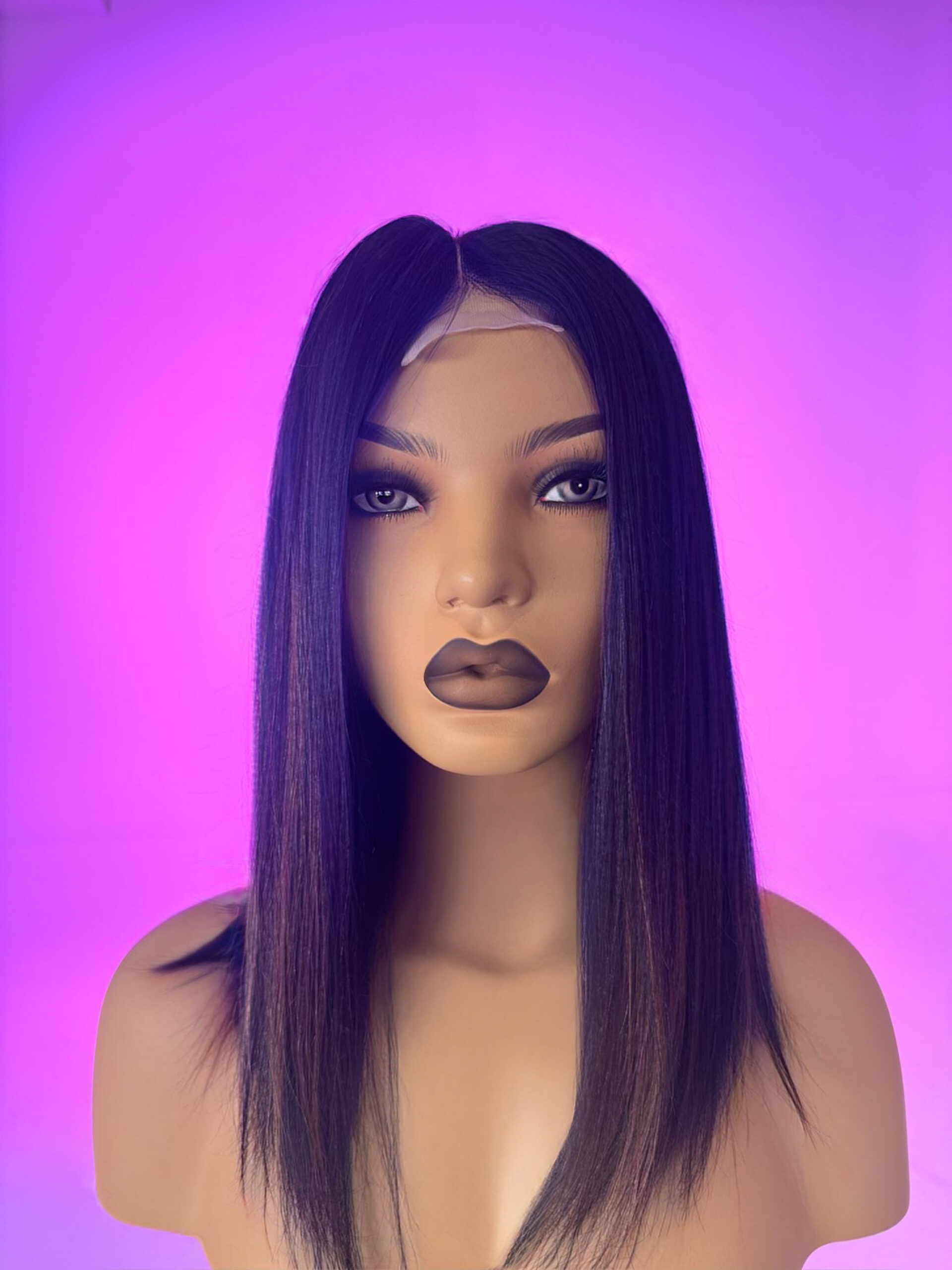 Czarna Peruka z Włosów Naturalnych - Anika - obrazek 2