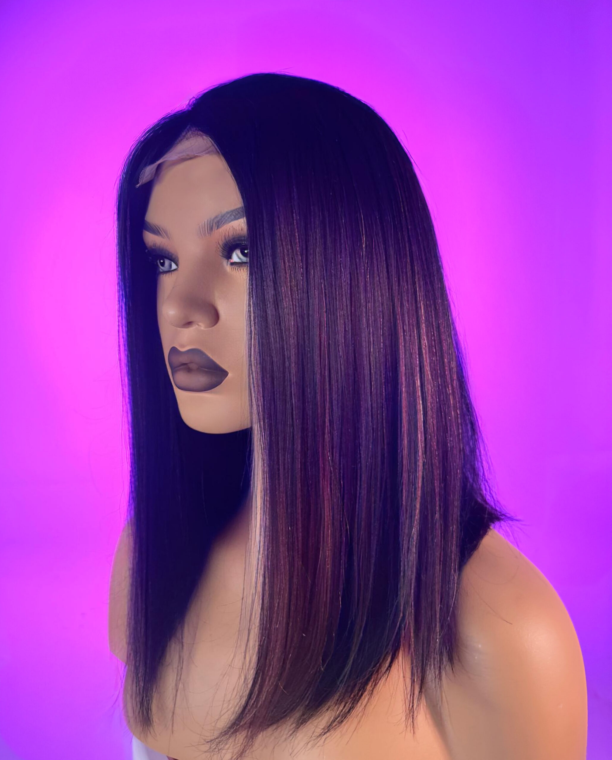 Czarna Peruka z Włosów Naturalnych - Anika - obrazek 4