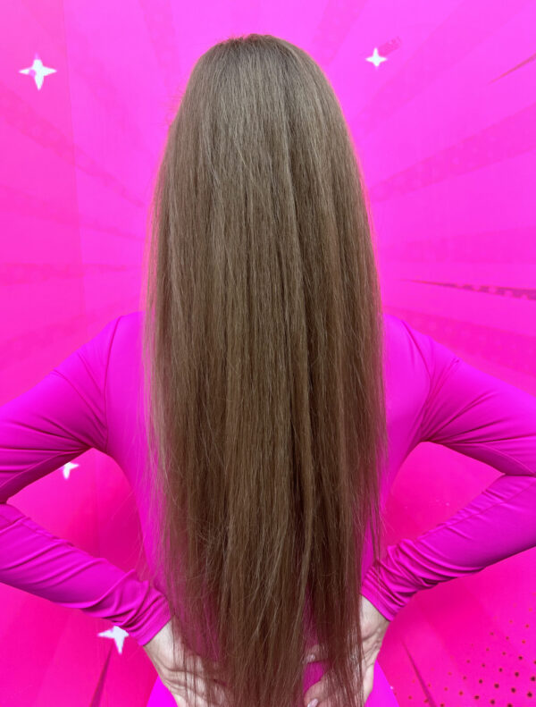 Doczepiany Kucyk Ciemny Blond 70 cm - obrazek 6