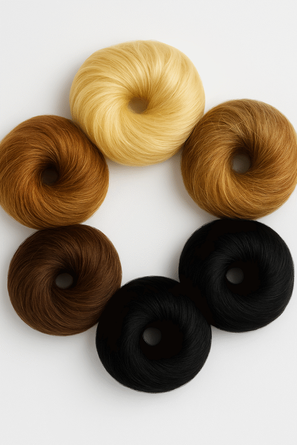 Kok z Włosów Naturalnych na Gumce – Remy Hair - obrazek 4