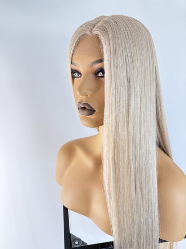 Bardzo Długa Peruka Jasny Blond -Julia - obrazek 7
