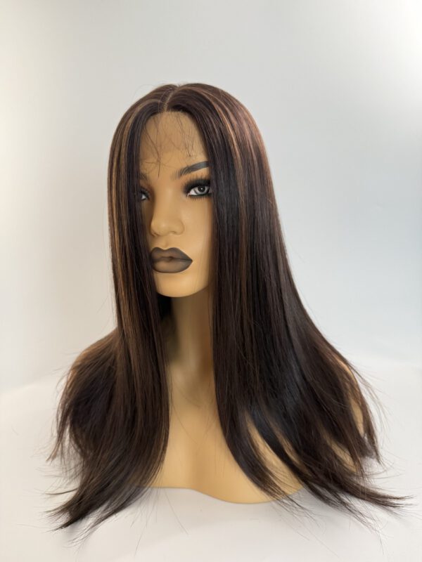 Ciemno Brązowa Peruka Lacefront - Kasandra - obrazek 6