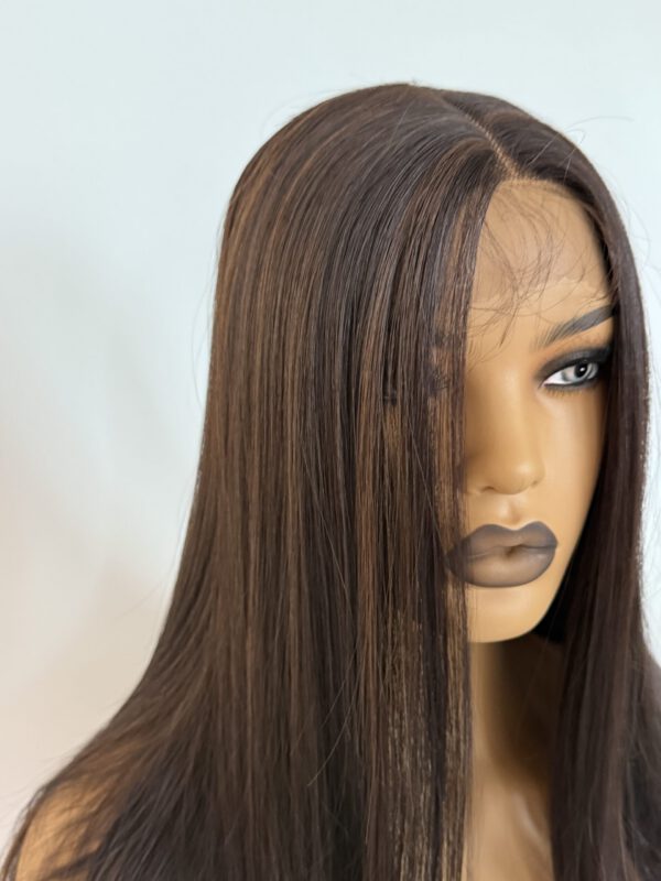 Ciemno Brązowa Peruka Lacefront - Kasandra - obrazek 5