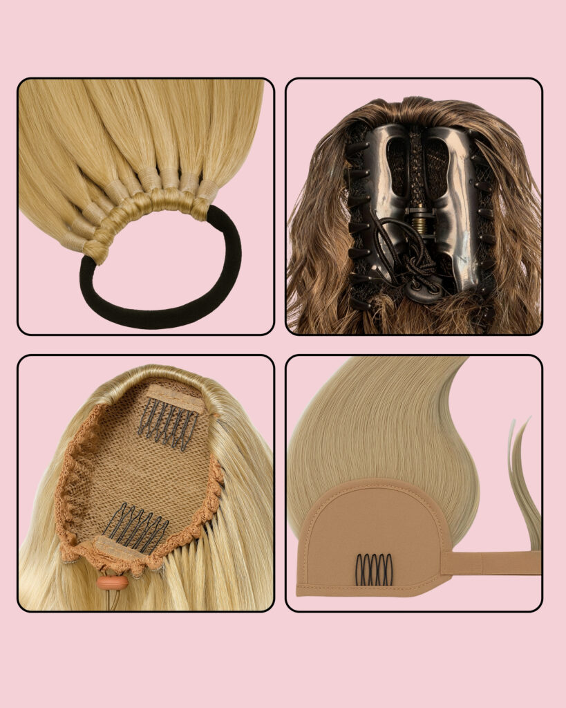 jak zakładać kucyki doczepiane