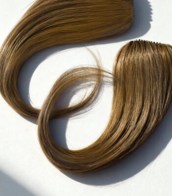 Doczepiana grzywka clip-in z naturalnych włosów – boczne pasma z długimi skroniami