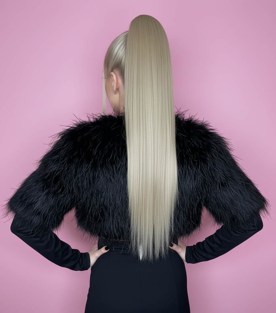 Doczepiany Kucyk Platynowy Blond - Image 6