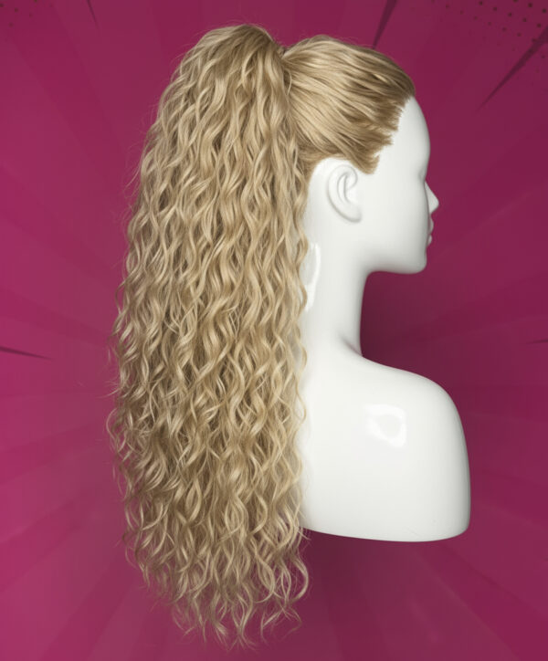 doczepiany kucyk małe fale piaskowy blond