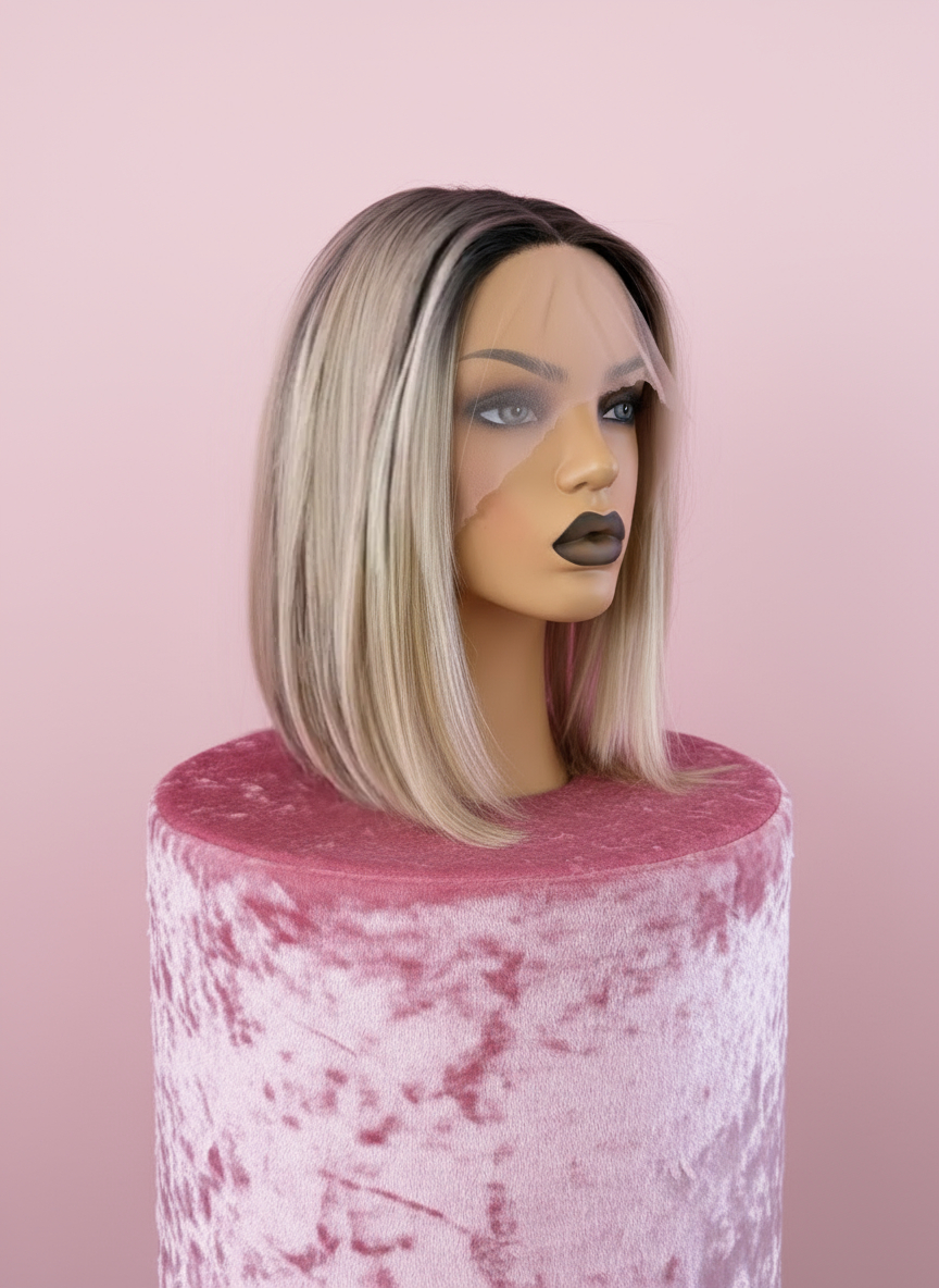 Peruka Blond Bob Balejaż - Lacefront - Sigrid - obrazek 7