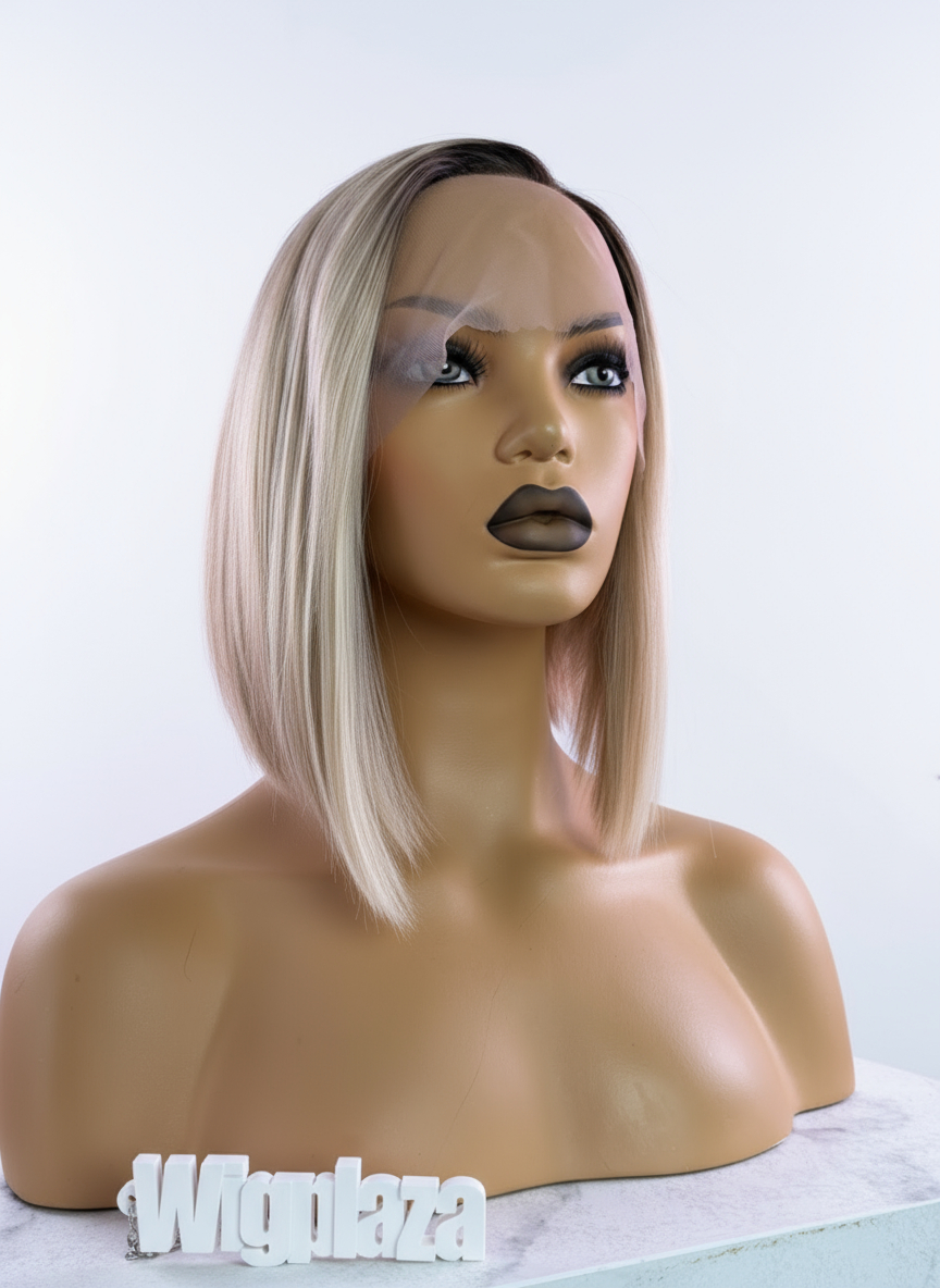 Peruka Blond Bob Balejaż - Lacefront - Sigrid - obrazek 9