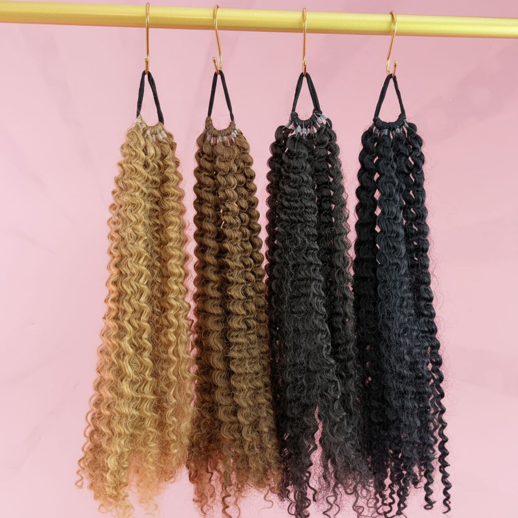 doczepiany kucyk afro na gumce