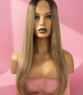 długa peruka ciemny blond