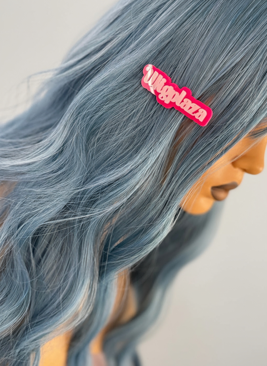 Niebieska peruka z grzywką