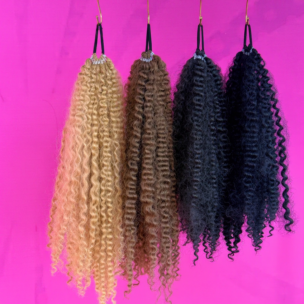 Doczepiany Kucyk Afro na Gumce - Afro loki - obrazek 6