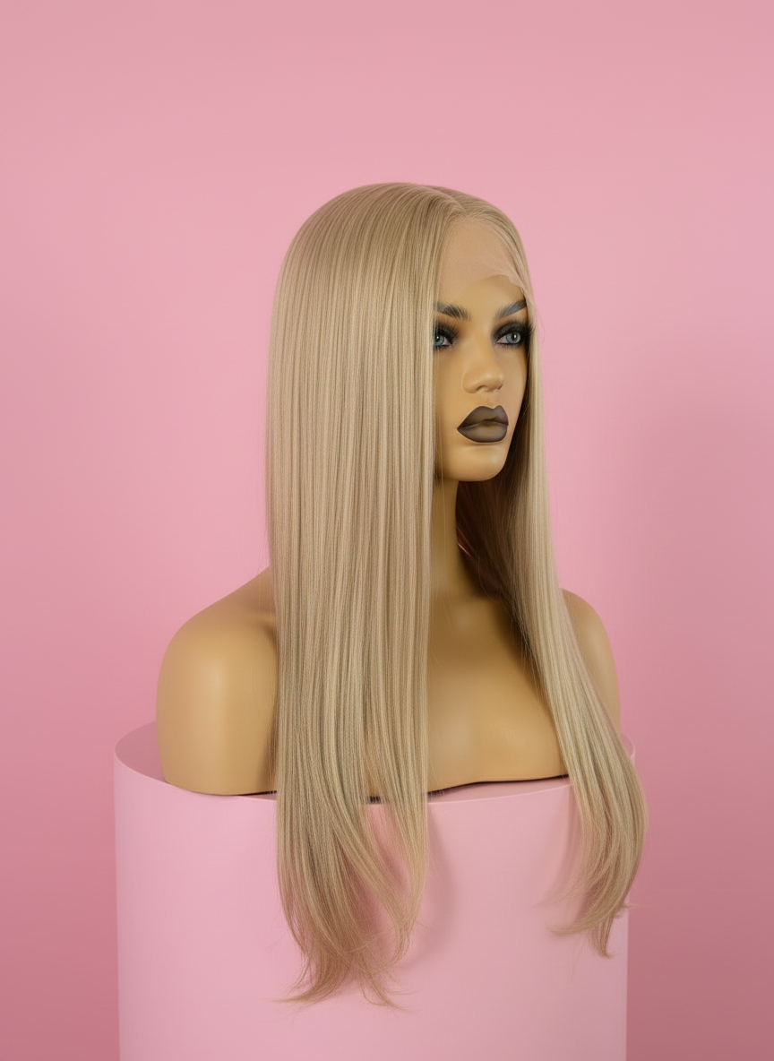Długa Peruka Blond - Ultra HD Lacefront - obrazek 8