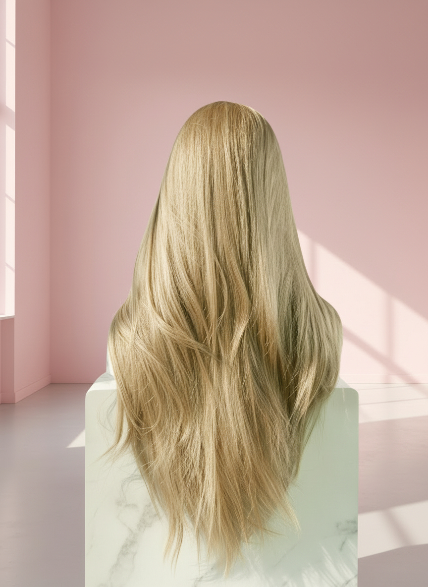 Długa Peruka Blond - Ultra HD Lacefront - obrazek 11