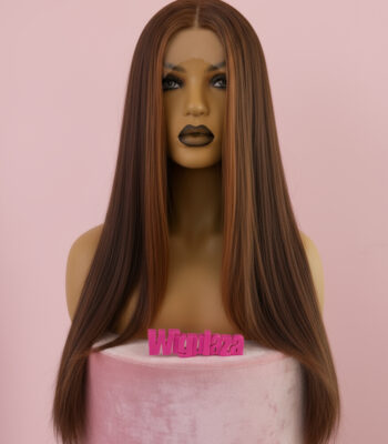 Peruka ciepły brąz lace front